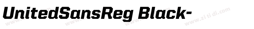 UnitedSansReg Black字体转换